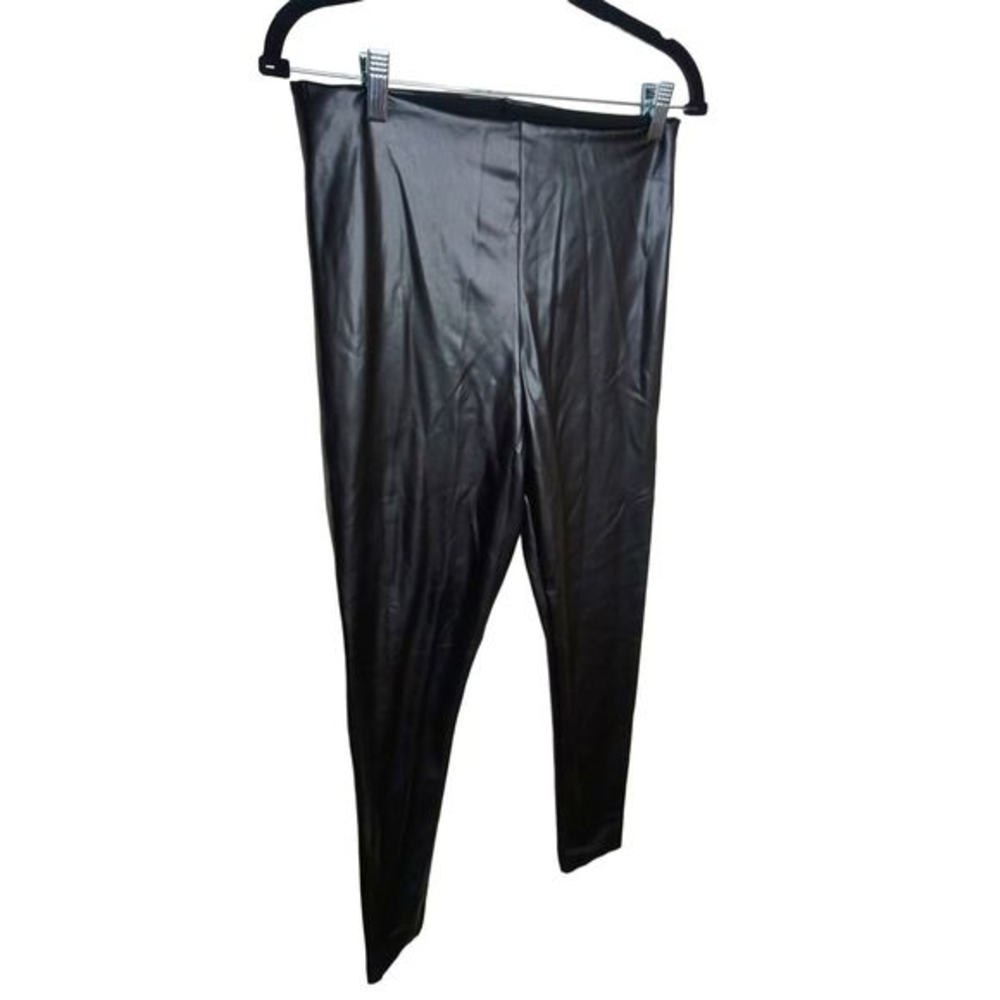 Joie Women's Black Faux Leather Sz XL Leggings Pants Style JM1022Co